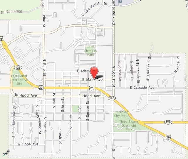 Location Map: 392 E. Main Ave. Sisters, OR 97759