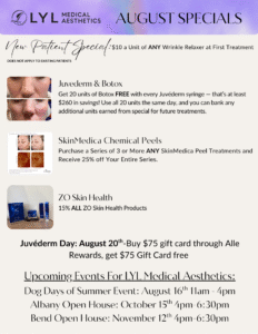 August Monthly Specials 2025.