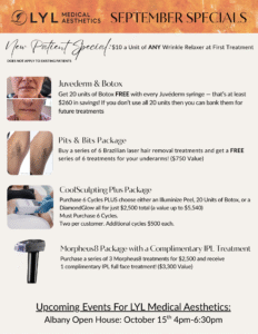 Albany September Specials 2025