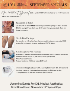 Bend September Specials 2025